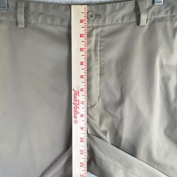 Nike Golf Shorts Mens Sz 34 Dri-Fit Khaki Beige Bone Tech Chino Stretch - Picture 5 of 16